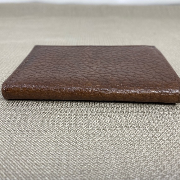 PRINCE GARDNER VINTAGE BROWN LEATHER MENS WALLET - Picture 9 of 10